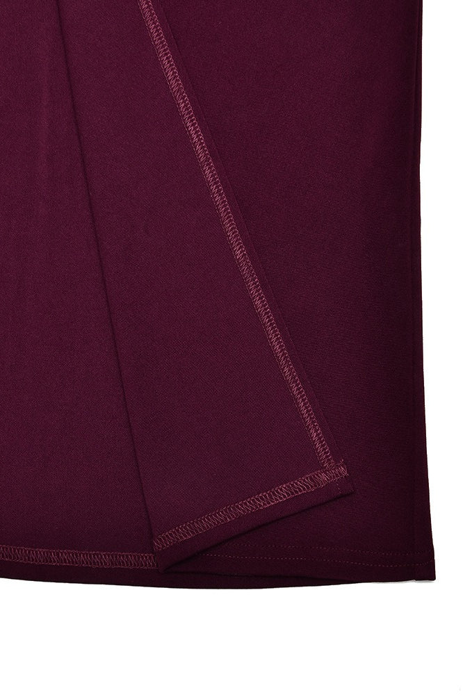 Sexy Backless High Slit Bodycon Maxi Dress