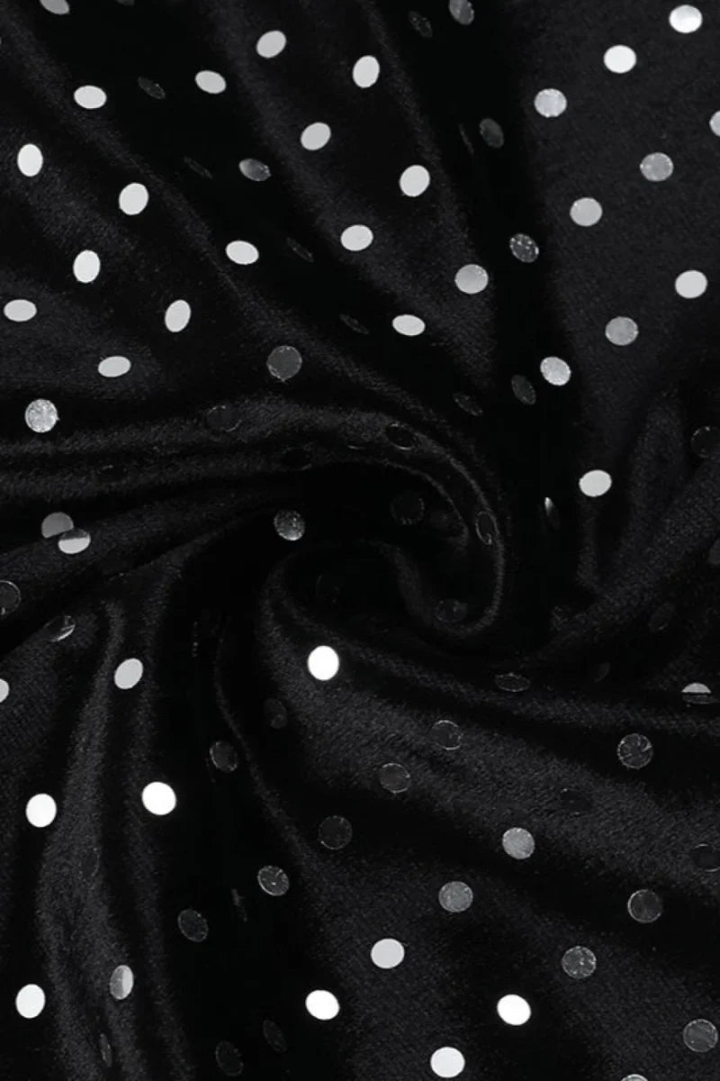 Sparkly Velvet Cami Bodycon Mini Dress