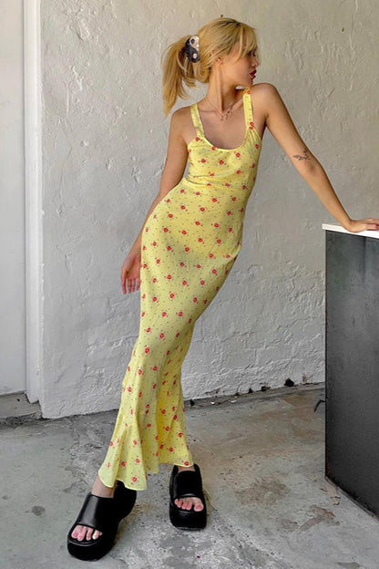 Cami Mermaid Maxi Floral Dress