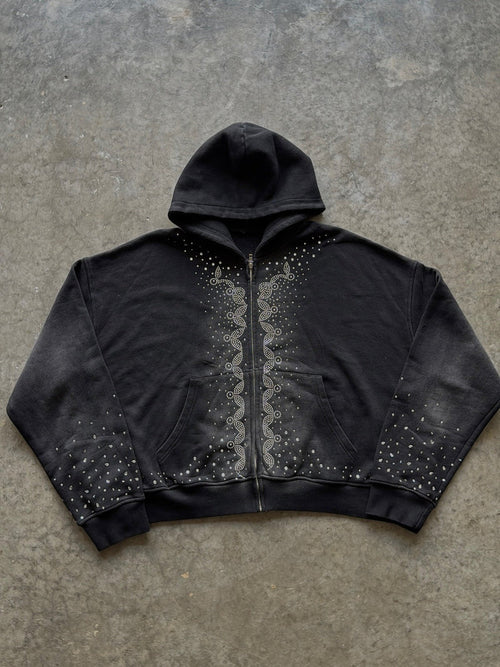 Crystal Detail Pullover Hoodie
