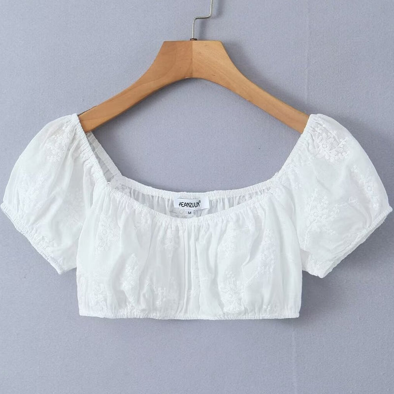 Pure Desire Crop Camisole High - Waist Skirt Set