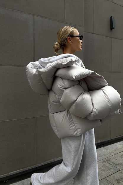 Short Hooded Puffer Jacket